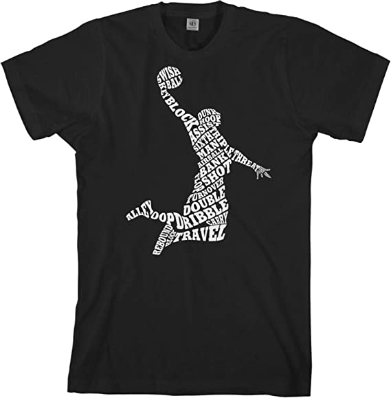 Basketball Player Typography T-Shirt