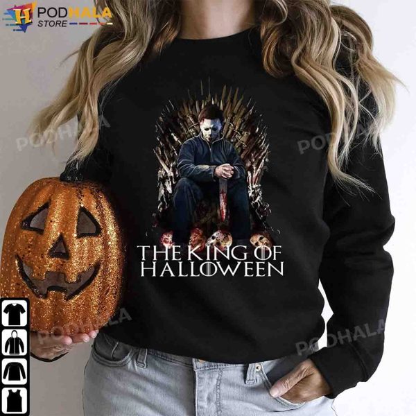 Halloween Gifts, The King Of Halloween Shirt Michael Myers Costume For Adults