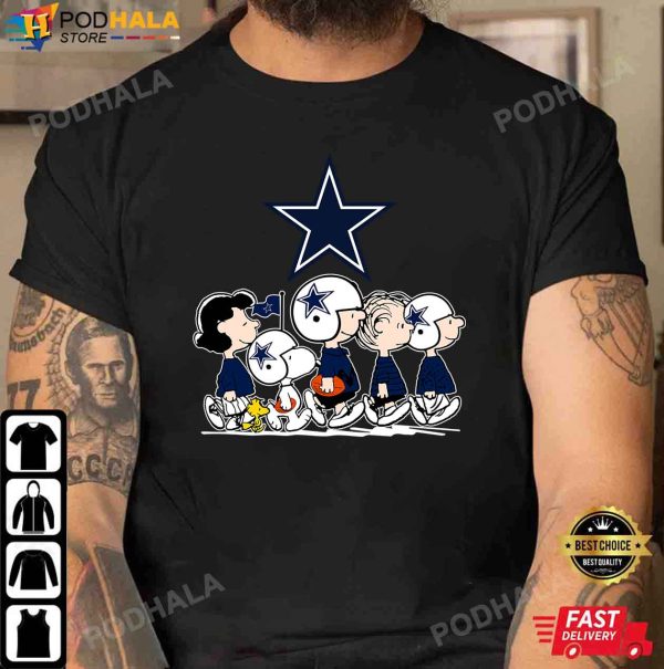 Dallas Cowboys Shirt, Peanuts Cowboys Football NFL T-Shirt