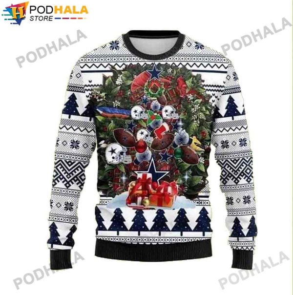 Dallas Cowboys Sweater Christmas Tree Xmas Gifts Ugly Christmas Sweater