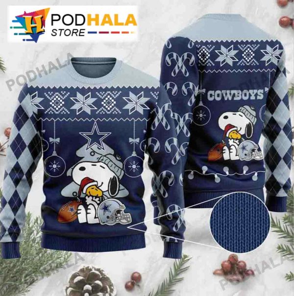 Dallas Cowboys Sweater Peanuts Snoopy Christmas Ugly Christmas Sweater