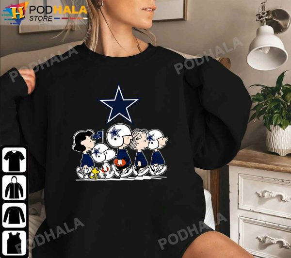 Dallas Cowboys Shirt, Peanuts Cowboys Football NFL T-Shirt