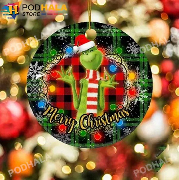 Grinch Christmas Ornaments, Merry Christmas Grinch Xmas Gifts