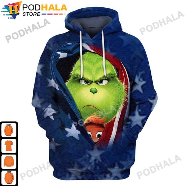 Grinch Christmas and Loyal Dog Lurk 3D Hoodie AOP Grinch Gifts