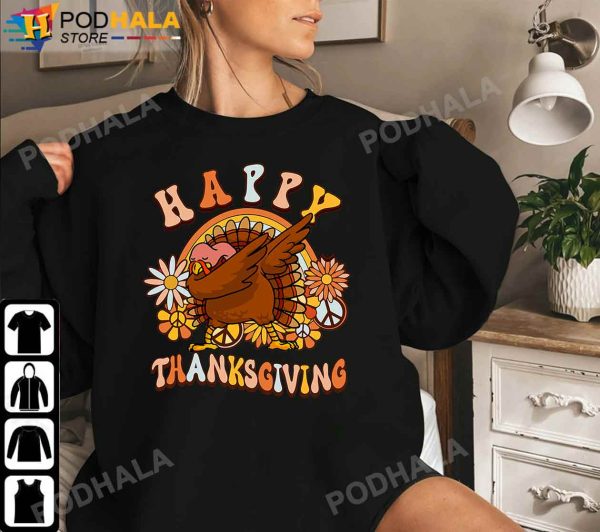 Happy Thanksgiving Funny Turkey Thanksgiving Gifts For Family T-Shirt