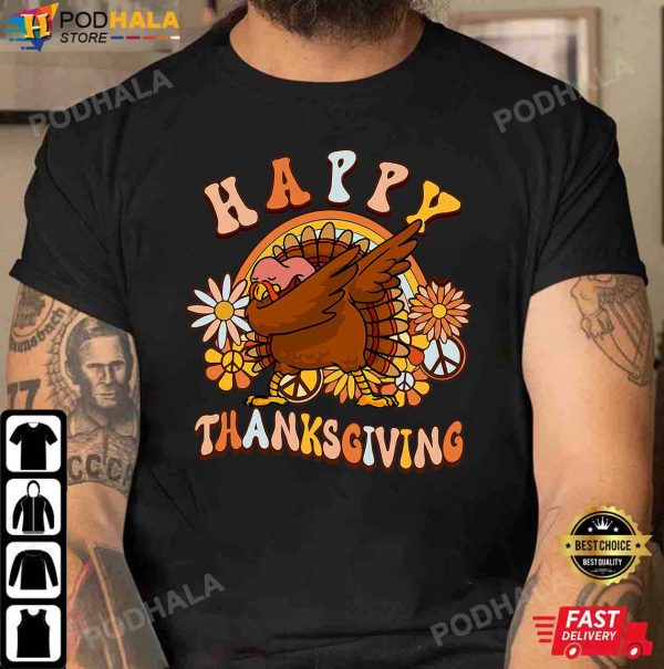 Happy Thanksgiving Funny Turkey Thanksgiving Gifts For Family T-Shirt