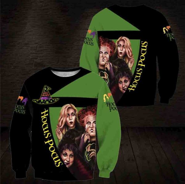 Hocus Pocus Costumes 3D Hoodie All Over Printed Halloween Gifts
