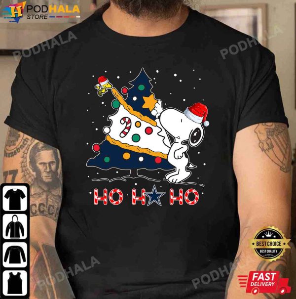 Snoopy Christmas Shirt, Dallas Cowboys NFL Christmas Tree