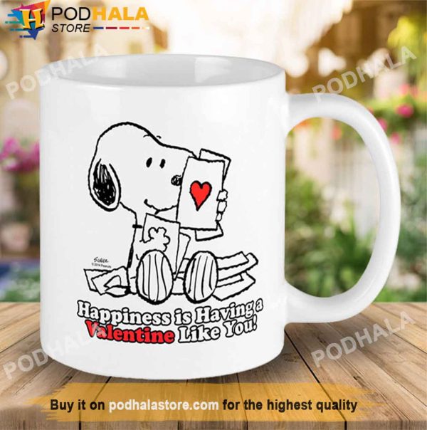 Snoopy Valentines Day Mug, Unique Valentines Gifts