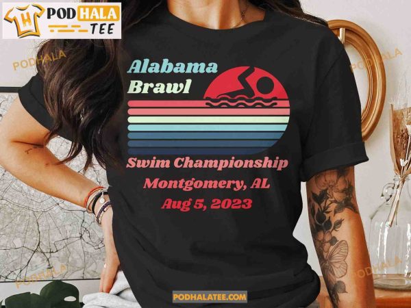 Alabama Brawl Shirt, River Swim Championship, Boat Fight Montgomery Riverfront Brawl Tee