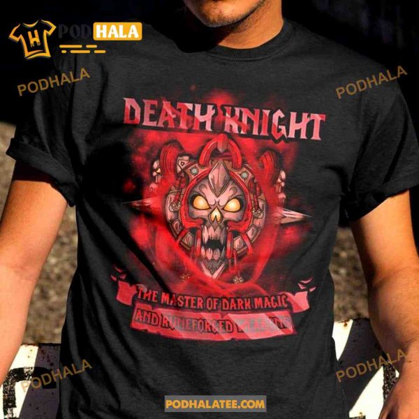 Death Knight The Master Of Dark Magic And Runeforced Wlap Ons Cute Halloween Shirt Hoodie