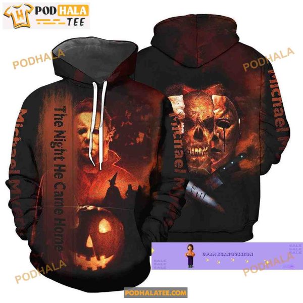 Halloween Michael Myers 3D Hoodie All Over Printed, The Night He Came Home
