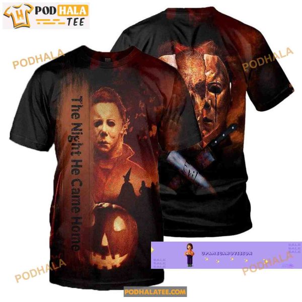 Halloween Michael Myers 3D Hoodie All Over Printed, The Night He Came Home