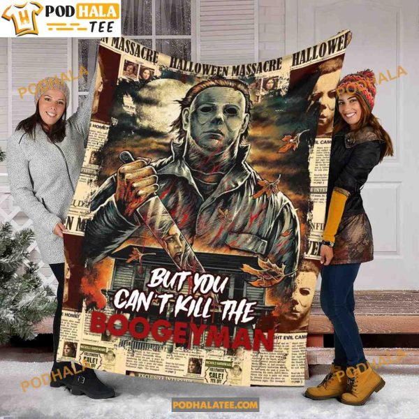 Horror Movie But Can’t Kill The Boogeyman Halloween Michael Myers Blanket