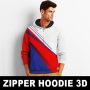 Zipper Hoodie 3D