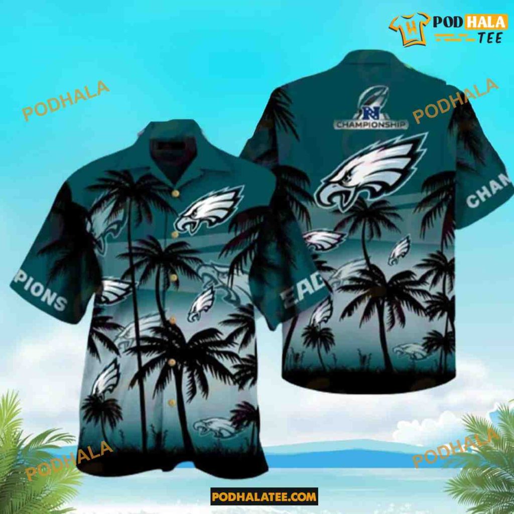 NFL Philadelphia Eagles Hawaiian Shirt, For Beach Vacation Gifts For Eagles Fans