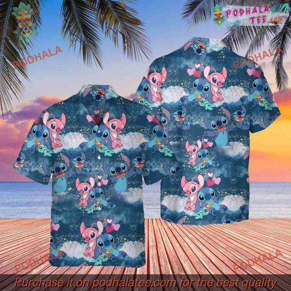 Angel Stitch Love 3D All Over Print Hawaiian Shirt Style