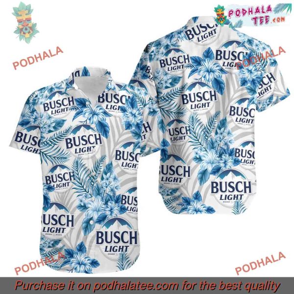 Busch Light Beer Hawaiian Shirt, Aloha Style Unisex Apparel
