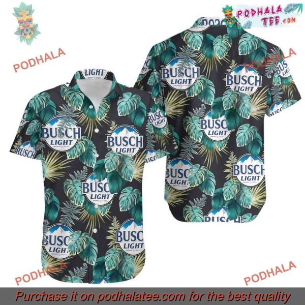 Busch Light Beer Tropical Pattern Hawaiian Shirt for All