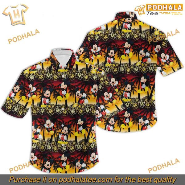 Classic Mickey Hawaiian Shirt Beach Shirt, Disney Aloha Style