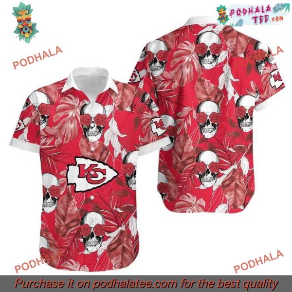Coconut Leaves And Skulls Chiefs Hawaii Outfit Beachwear