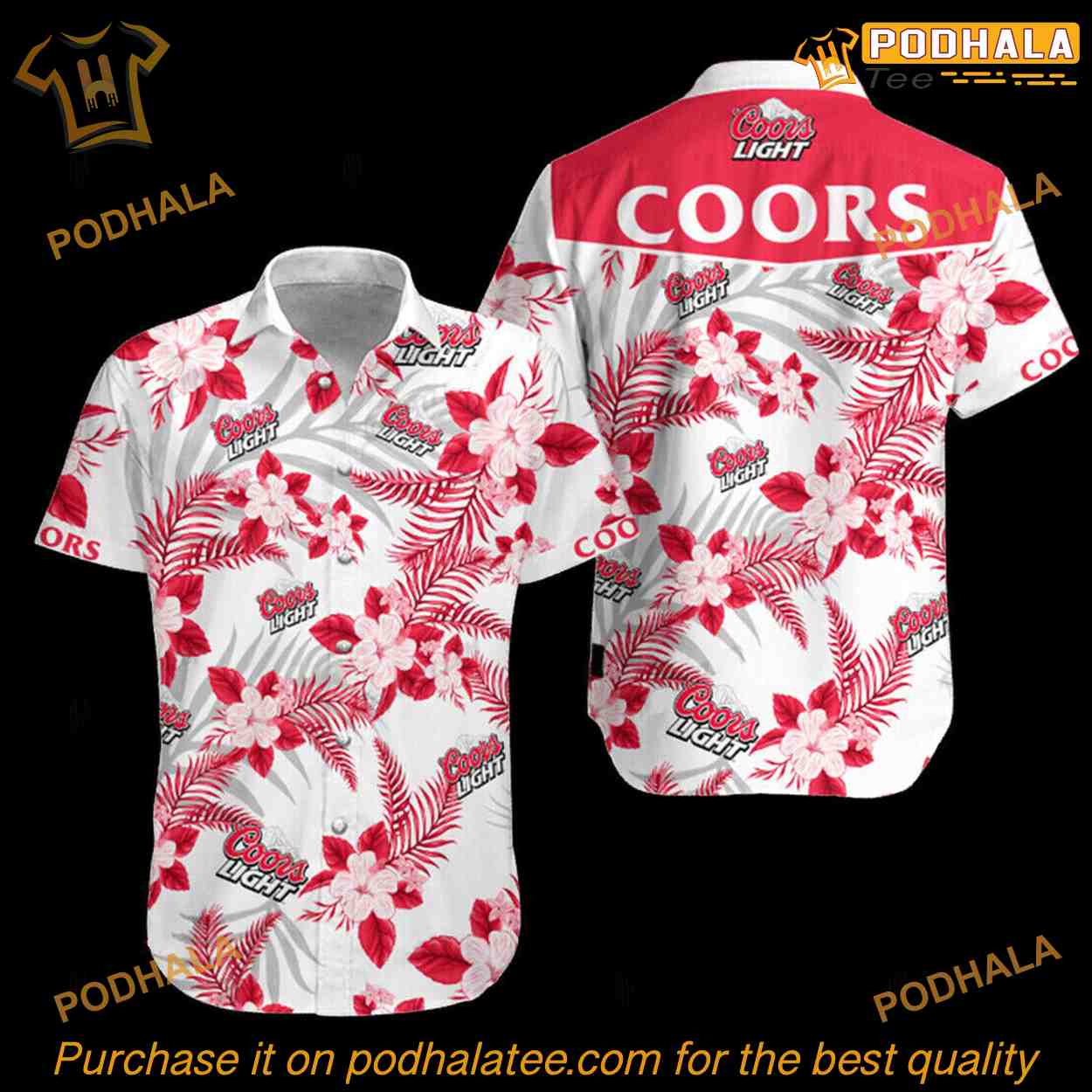 Coors Light Hawaiian Shirt Drink More Coors Beer Lovers Gift