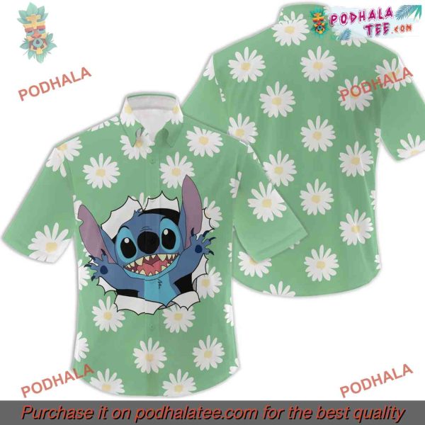 Cute Stitch Face Hawaiian Shirt, Disney Lover’s Choice
