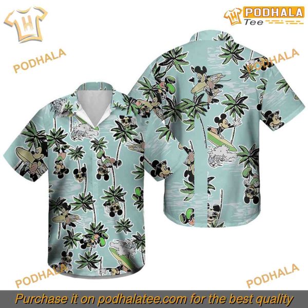 Disney Boys’ Button Down Hawaiian Shirt, Youth Mickey Fashion