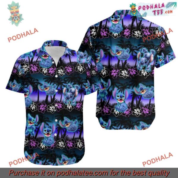 Disney Hawaiian Shirt, Gifts for Disney Lovers, Stitch Aloha Shirt, Holiday Essentials