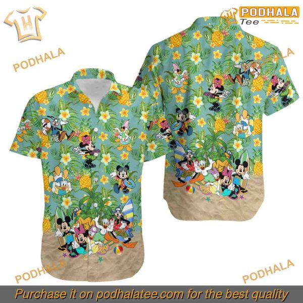 Disney Hawaiian Shirt, Mickey and Friends Fun in the Sun