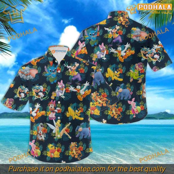 Disney Hawaiian Shirt Women, Chic Mickey Mouse Tropical Wear