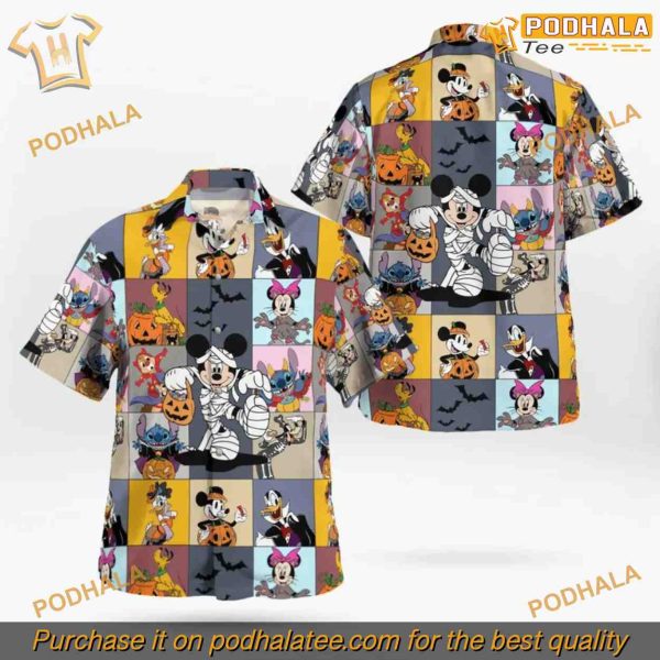 Disney Mickey Ghost Spooky Season Hawaiian Shirt, Disney Related Gifts
