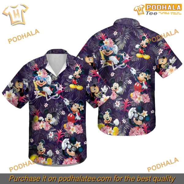 Disney Mickey Mouse Hawaiian Shirt, Classic Disney Summer Fashion