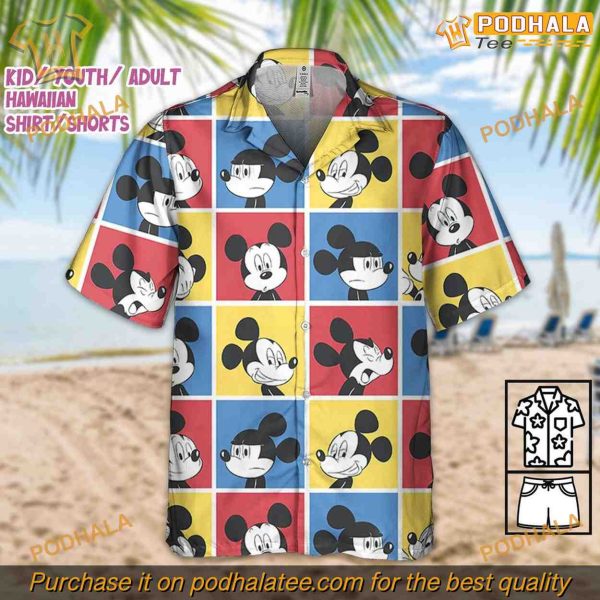 Disney Mickey Vintage Pop Art Shirt, Disney Related Gifts, Aloha Style