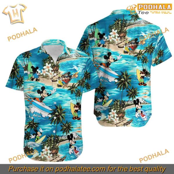 Disney Space Mountain Mickey Vintage Hawaiian Shirt, Disney Gifts For Women