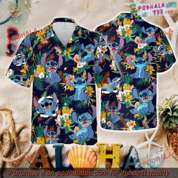 Disney Stitch Aloha Shirt, Hawaiian Shirt Essence, Summer Style