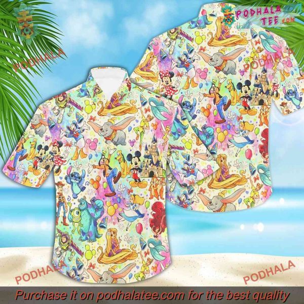 Disney World Mickey Stitch, Ohana Hawaiian Shirt, Summer Fashion