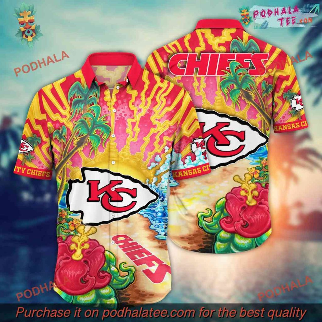 Kansas City Chiefs NFL Hawaiian Shirt Sunshinetime, Chiefs Hawaiian Shirt
