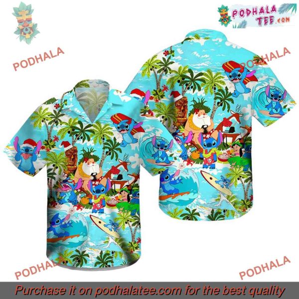 Loli Stitch Relax Hawaiian Shirt, Disney Beachwear, Aloha Shirt Style