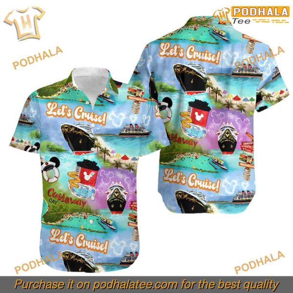 Mickey Cruise Beachwear Hawaiian Shirt, Disney Tropical Shirt