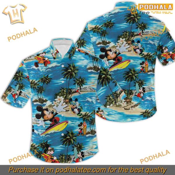 Mickey Mouse Aloha Shirt, Disney Gifts For Women, Hawaiian Charm