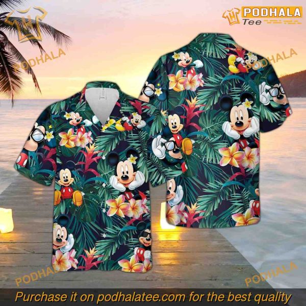 Mickey Mouse Hawaiian Shirt, Mickey And Friends Family Shirt, Summer Trip Family