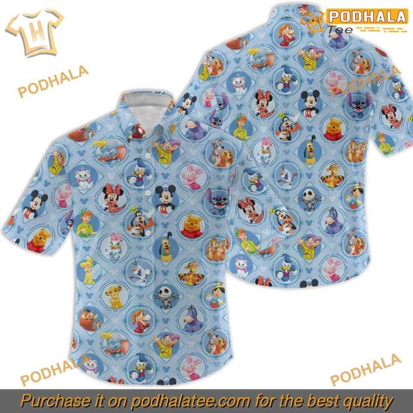 Mickey Mouse Iconic Hawaiian Shirt, Tropical Disney Apparel
