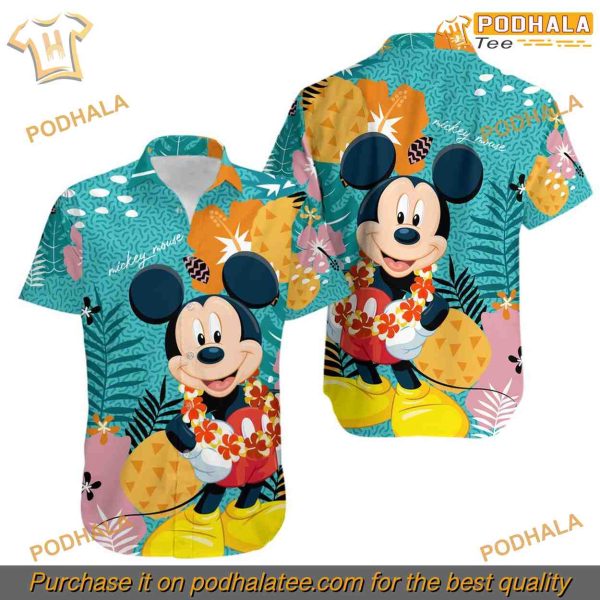 Mickey Mouse Unisex Hawaiian Shirt, Disney Gift Ideas, Aloha Mickey Style