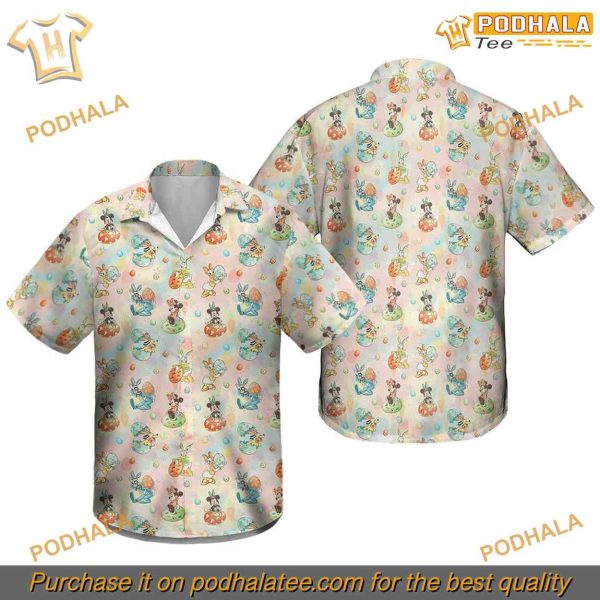 Mickey’s Easter Celebration Hawaiian Shirt, Disney Style Unique Spring Gifts