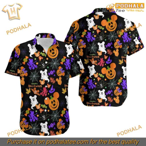 Mickey’s Halloween Tropical Shirt, Disney Related Gifts
