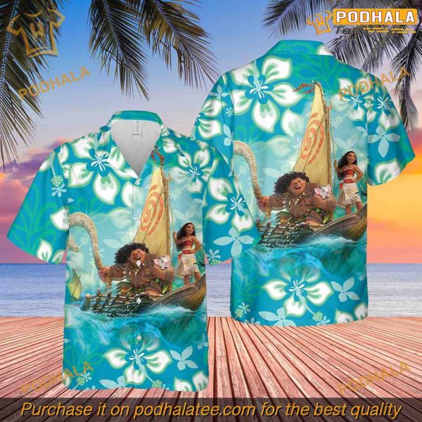Moana Disney Princess Shirt, Mickey Ears Hawaii Apparel, Unique Disney Gifts