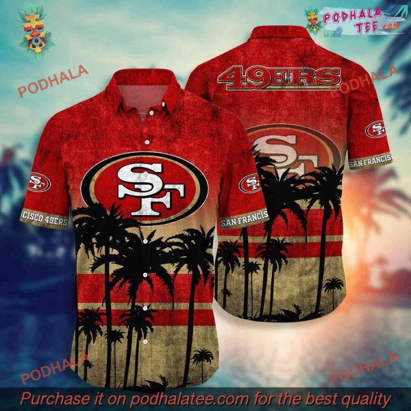 NFL San Francisco 49Ers Hawaiian 2023, 49Ers Gifts Hawaiian Edition
