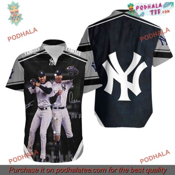 New York Yankees Hawaiian Shirt, Beachwear for Baseball Enthusiasts