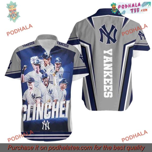 New York Yankees Hawaiian Shirt, Clinched Design for Beach Fun
